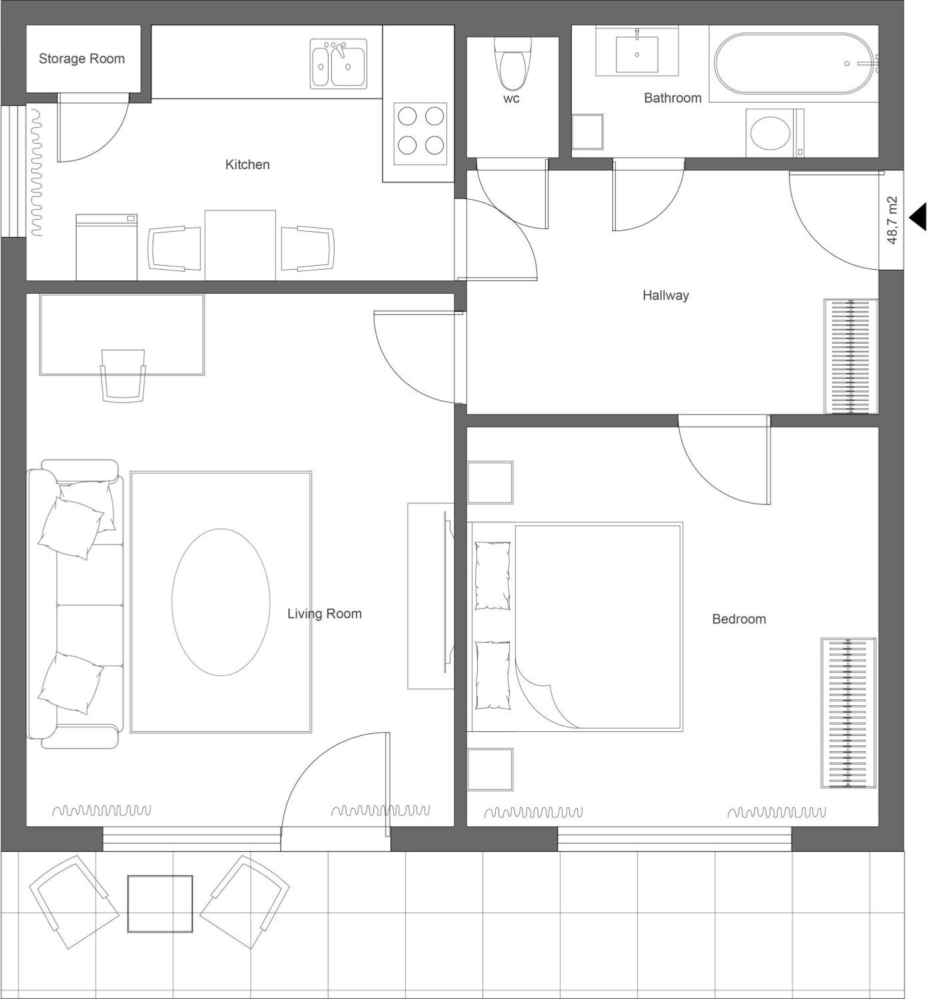 New Colorful Apartment With Big Balcony Братислава Екстериор снимка